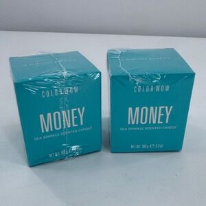 Color Wow Money Sea Sparkle Scented Candle 100g 3.3oz New Set of 2